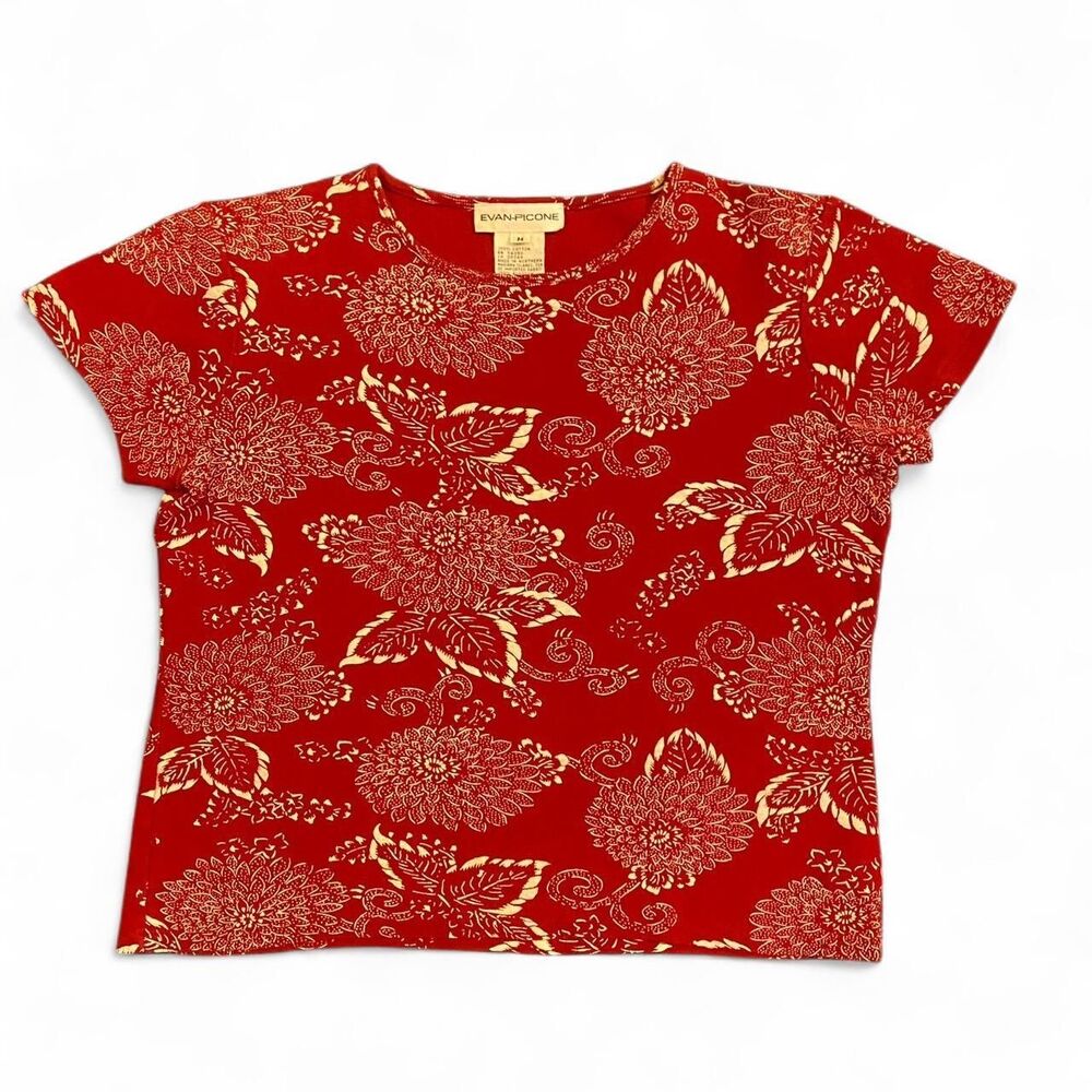 Evan-picone Women's Red T-shirt